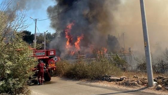 bodrumda sazlik alanda yangin gR6fDnas